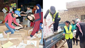 Heyva Sor yardım kolileri hazırlıyor
