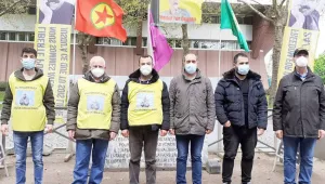 Nöbet eylemi Düsseldorf grubunda