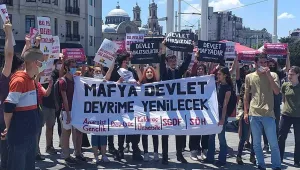 Protestocu gençlere saldırı