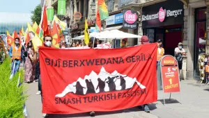 Gençler Strasbourg’da tecridi kınadı
