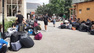 Mülteci kampında korona salgını
