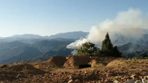 Operasyonla birlikte yangın
