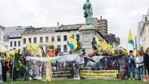 AP önünde işgal protestosu