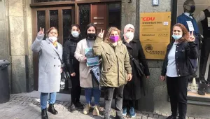 Kürt kadınları CDU ve Yeşiller partisini ziyaret etti