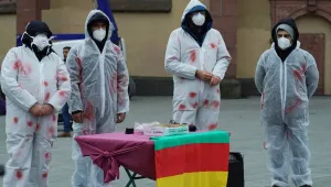 Frankfurt'ta kimyasal protestosu