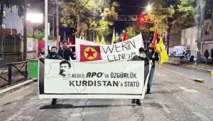 Gençler Öcalan için eylemde