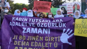 Kadınlar tutsaklar için eylemdeydi