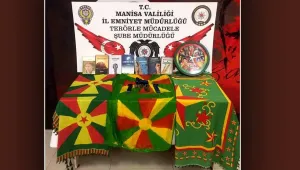 Kitap ve şal suç malzemesi!