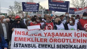 Geçinemeyen emekliler sokağa çıktı