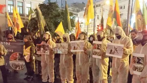 Saldırılar Atina'da protesto edildi