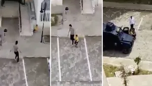 Sokakta oynayan çocuğa düşman