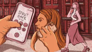 Yalnız yürüyen kadınlar için telefon hattı