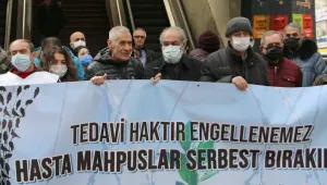 Kanserin son evresinde cezaevine atıldı