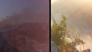Asker yaktı köylüler söndürdü