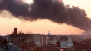 Lviv’den kara dumanlar yükseldi