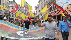 Londra’da Öcalan’a destek