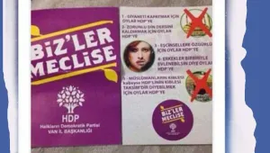 O broşürleri AKP dağıtmış