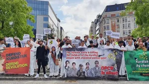 Brüksel’de kimyasal protestosu