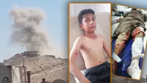 Sınır hattı boyunca bombardıman