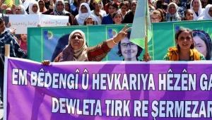 Fırat'ta protesto yürüyüşü
