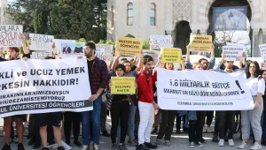 Öğrencilerden yemek zammı protestosu