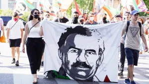 Stuttgart’ta tecrit ve işgal protestosu