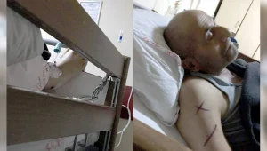 Kanser hastası tutsak, 20 gündür kelepçeli