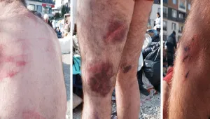 Enkazdaki kardeşini arayan Suriyeliye polis işkencesi