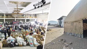 Kayyum yardımları alıp gitti