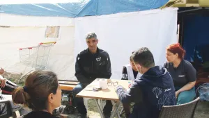 Bir mezar taşı numarası var