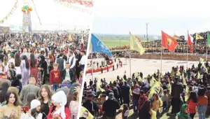 Halep'ten Reqa'ya Newrozlaşan halk
