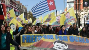 'Öcalan'a Özgürlük' için yürüdüler