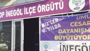 İnegöl'de HDP'ye saldırı