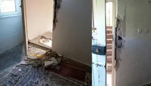 Gözaltındaki eşbaşkanın evinin kapı ve camlarını kırdılar