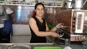 Kentin tek kadın kıraathanecisi