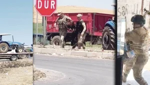 Çiftçilere ve traktörlerine gözaltı