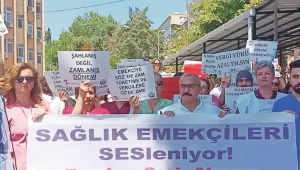 Sağlık emekçileri haklarını istiyor