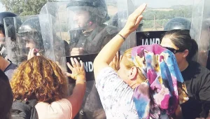 İşçilere jandarma kalkanı