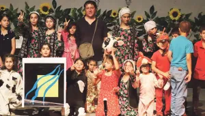 Çocuklar sanatla büyüyor