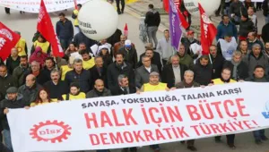 Savaş bütçesine karşı miting