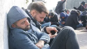 Jandarmaya rağmen eyleme devam