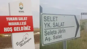 Kayyum Kürtçe tabelayı kaldırdı