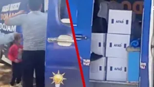AFAD ekibi AKP’ye oy istiyor