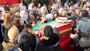 Şengal şehidini uğurladı