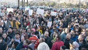 Şam’da demokrasi eylemi