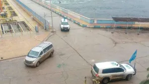 BM heyeti Tişrîn Barajı'nda