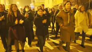 Gece gündüz kayyum protestosu