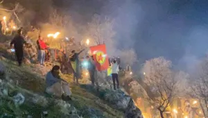 Direnişin kalesinde kutlama