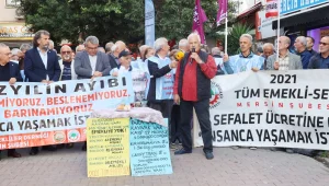 Emeklilerden protesto