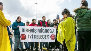 Migros işçisine direniş bırakıldı